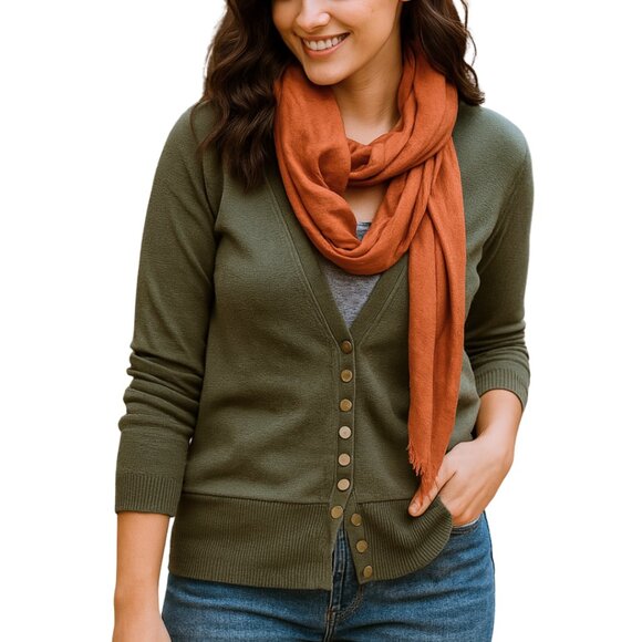 Zenana Outfitters Olive Green Cardigan | Size: Small - Picture 1 of 16